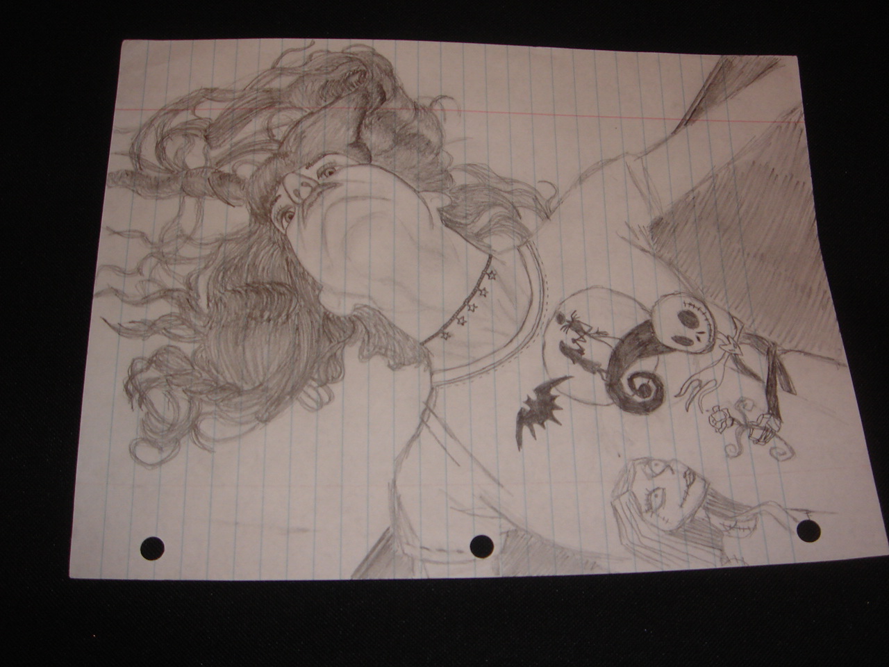 pencil on lined paper (circa 2007)